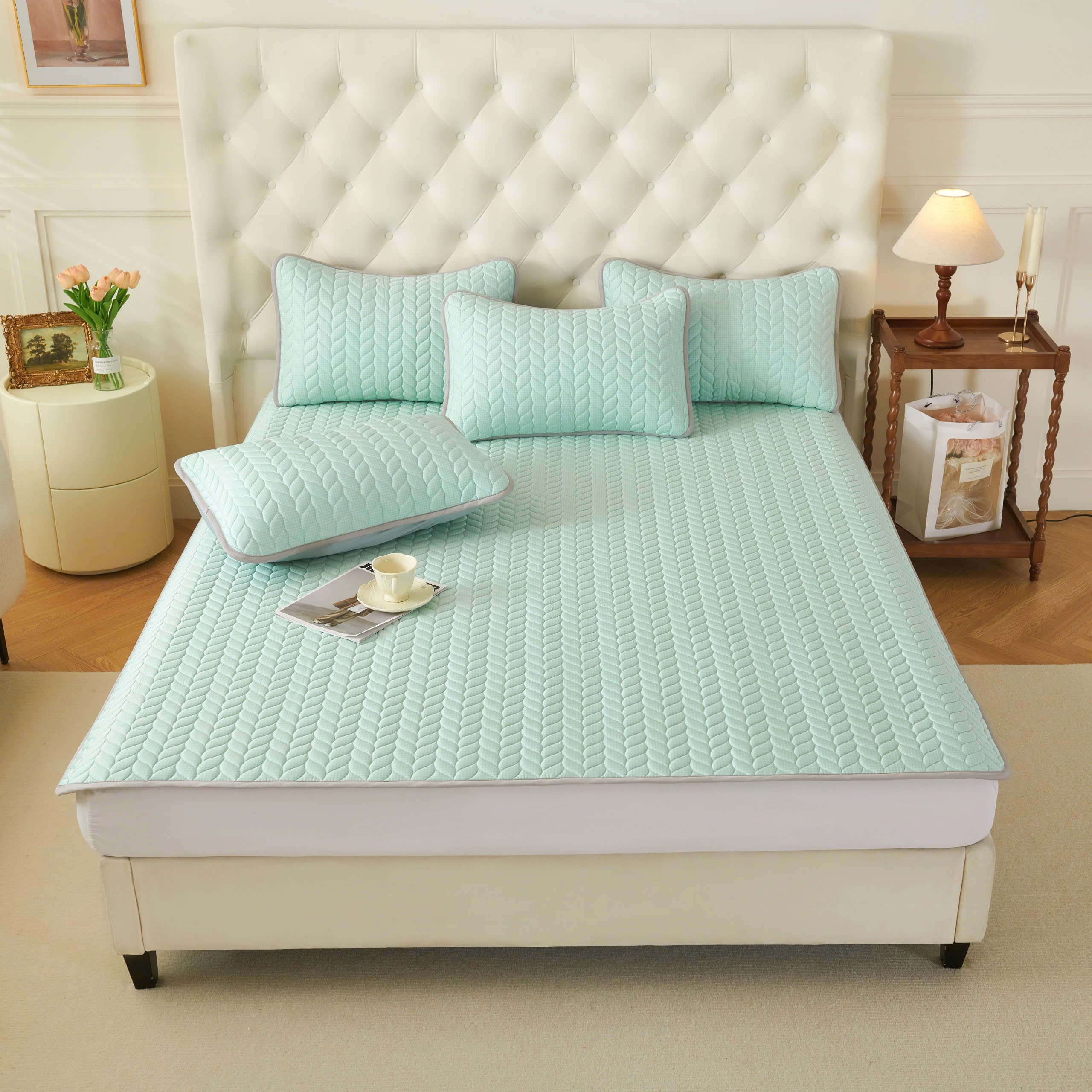 BỘ TRẢI CELLULOSE CHẦN CAO SU THIÊN NHIÊN - SHIZU M07/ 180*200cm (1077 - 07)