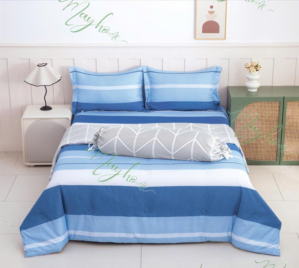 BỘ CHĂN DRAP GỐI MIC 600TC 160*200CM (MH2025-1)