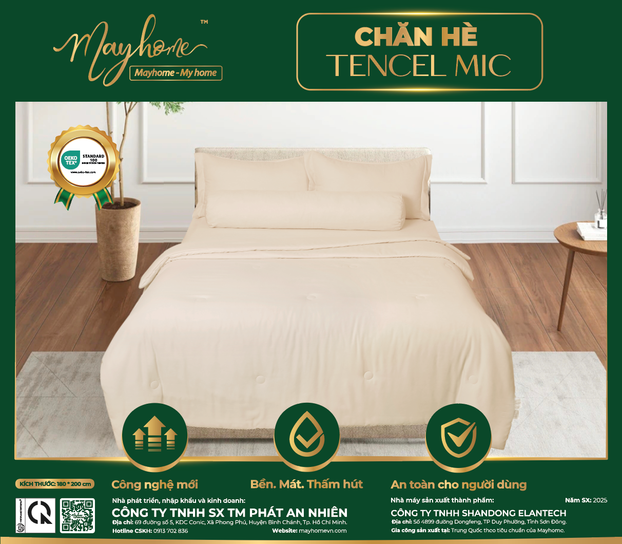 CHĂN HÈ CHẦN BÔNG TENCEL MIC 180*200CM (M28)