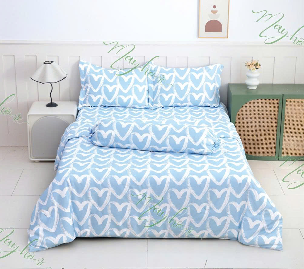 BỘ CHĂN DRAP GỐI MIC 600TC 160*200CM (MH2025-3)